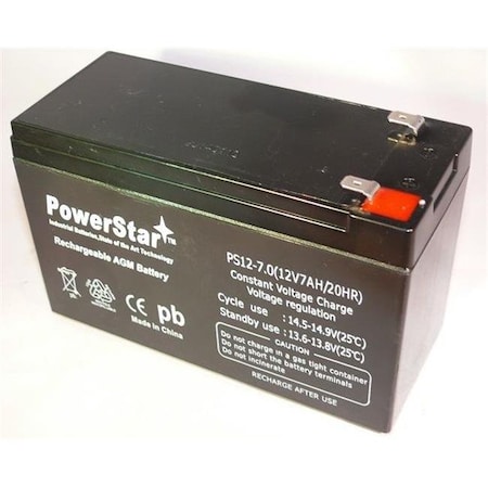 PowerStar PS12-7-51 12V 7Ah 8Ah Sla Battery For Wb1280F2 For Ub1280; Ps1280; Wka12-8F